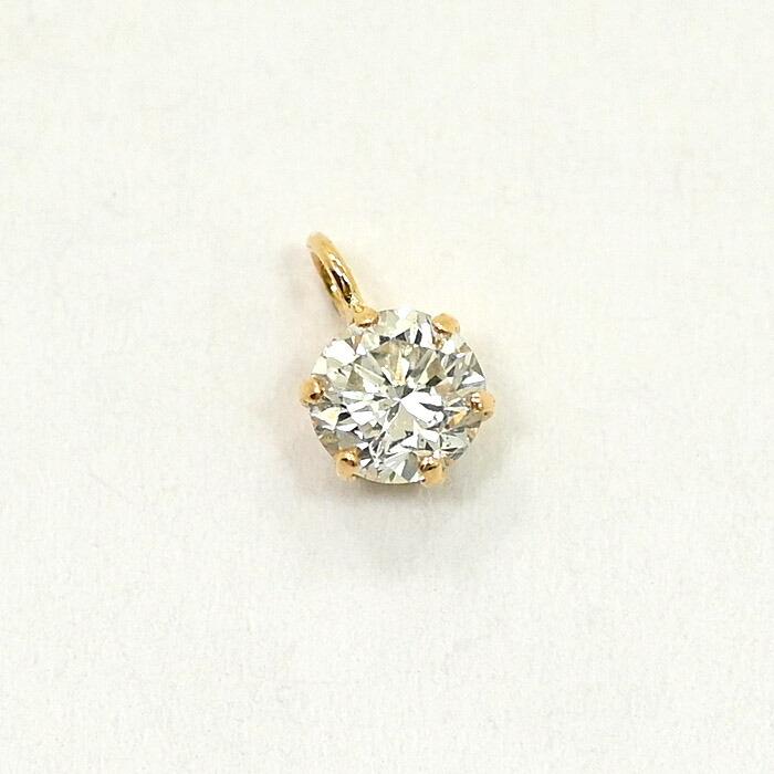 0.4カラット　18金ゴールドダイヤモンド　ピン専用　一粒　0.4ct　ペンダントトップのみの販売です　送料無料の画像