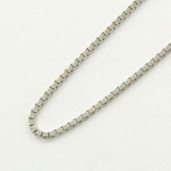 １ミリ ベネチアン K18ゴールド、K18PG、K18WG3種類からお選びくださいベネチェーン(幅1.0mm　長さ45cm/長さ調節可能)の画像
