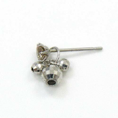 内径1.9ミリ 18金 丸玉ミラーボールフープ用チャーム(内径1.9mm