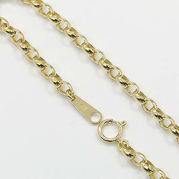 チェーン 18金ゴールド オーバルコンケ−ブ ネックレス チェーン 長さ 