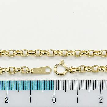 チェーン 18金ゴールド オーバルコンケ−ブ ネックレス チェーン 長さ
