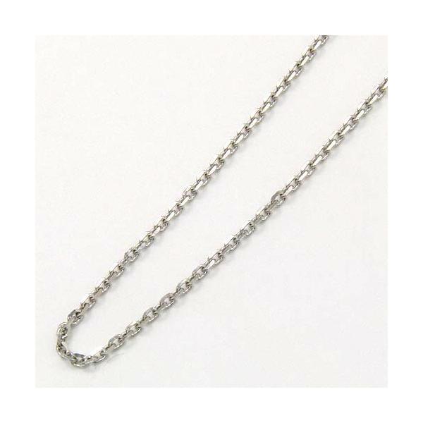 長さ18.5センチ プラチナ(Pt850)小豆チェーン ブレスレット（幅1.38mm