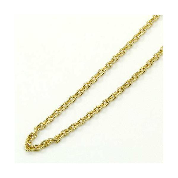 18金ゴールド or 18金ピンクゴールド丸小豆チェーン ネックレス（幅1.4mm・長さ45cm）送料無料の画像