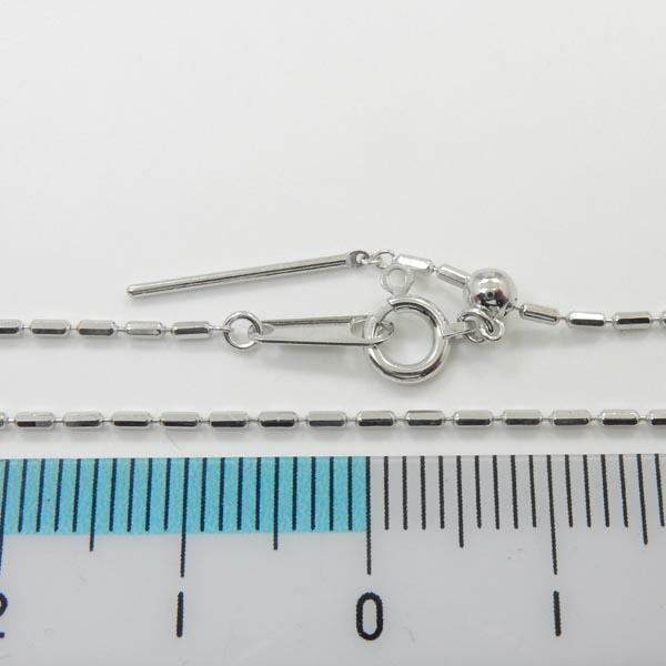 スライドピン1ミリ幅 テーパーチェーン18金G/18金PG/18金WG(レーザー