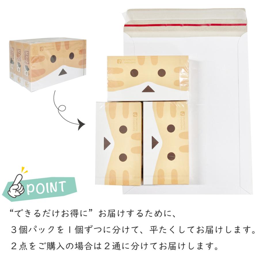 オカモト コンドーム ニャンボーVer. 12個入×3パック 36個 中身 オカモト コンドーム ニャンボーVer. 12個入×3パック 36個 中身