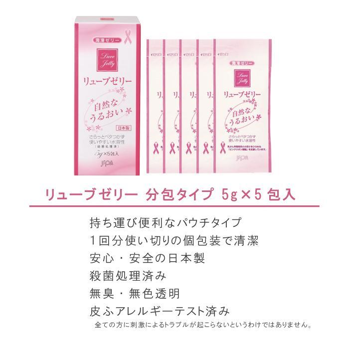 ジェクス リューブゼリー 分包タイプ 5g×5包 潤滑ゼリー ポスト投函