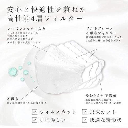ゆうパケット 送料無料 ヴィクトリアンマスク ムーミン ホワイト 5枚入