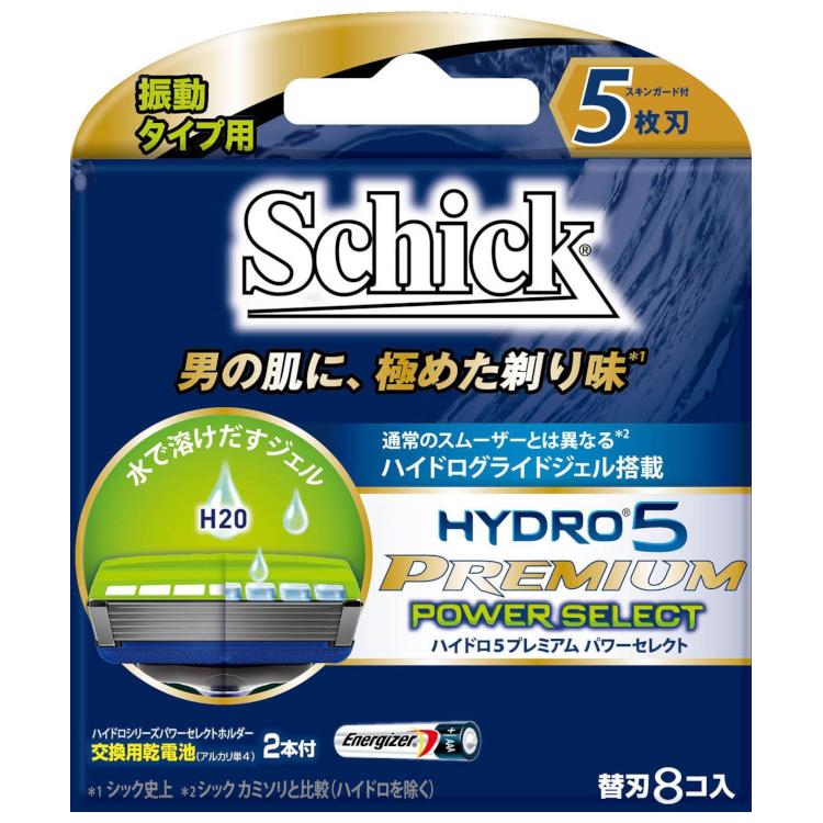HYDRO5 シック ハイドロ5 プレミアム パワーセレクト 替刃 8コ入 : A&A