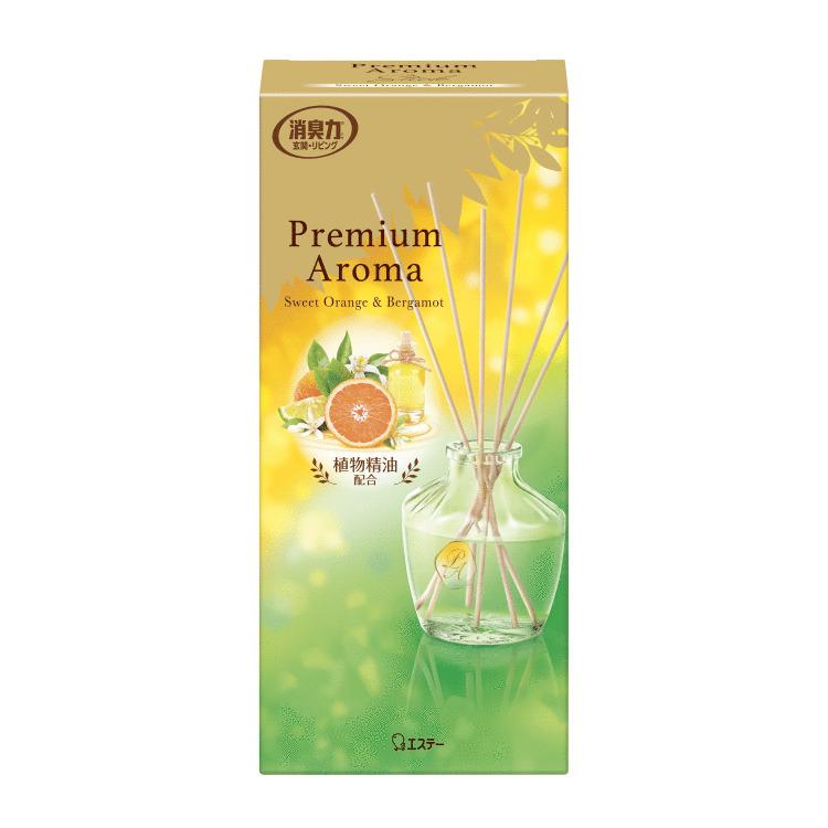 Premium Aroma エステー お部屋の消臭力 Stick 本体 スイートオレンジ
