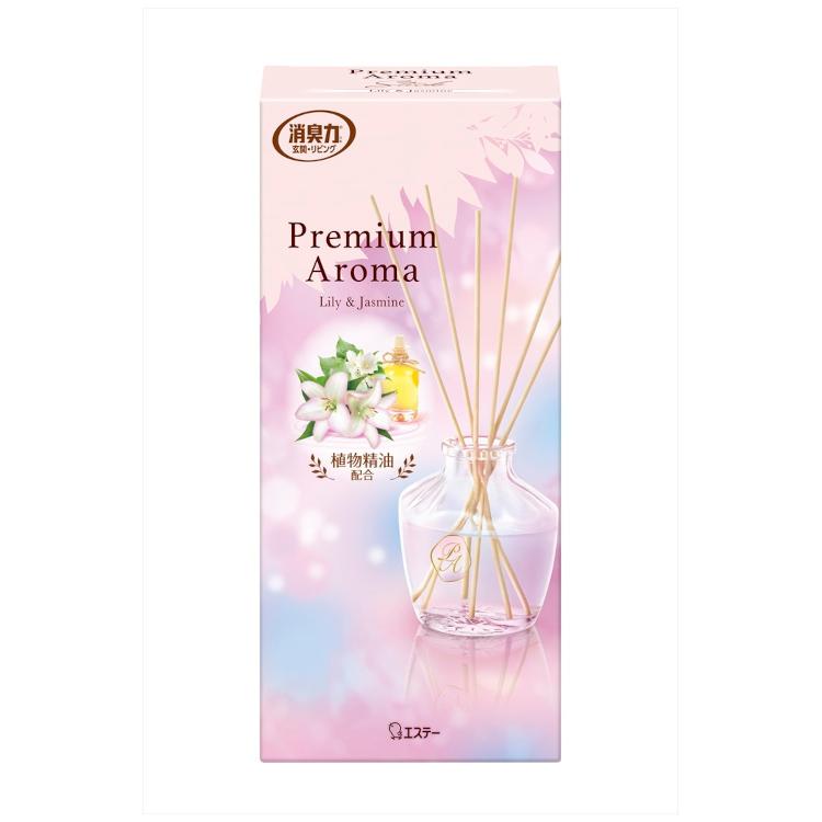 Premium Aroma エステー お部屋の消臭力 Stick 本体 リリー&ジャスミン