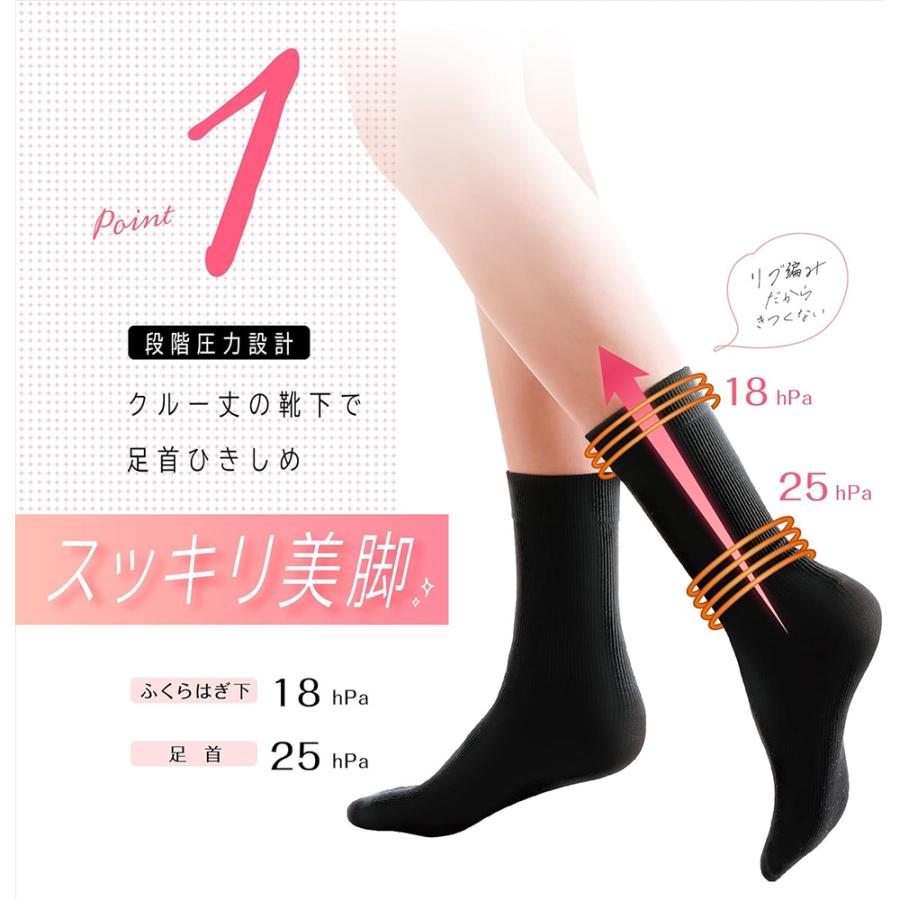 スリムウォーク（SLIM WALK） 着圧ソックス 美脚メイクソックス SM ML