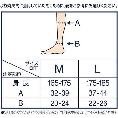 ネコポス 送料無料 メディキュット フォーメン 着圧ナイトソックス ショート L ディープブラック｜aaa8390a3｜06