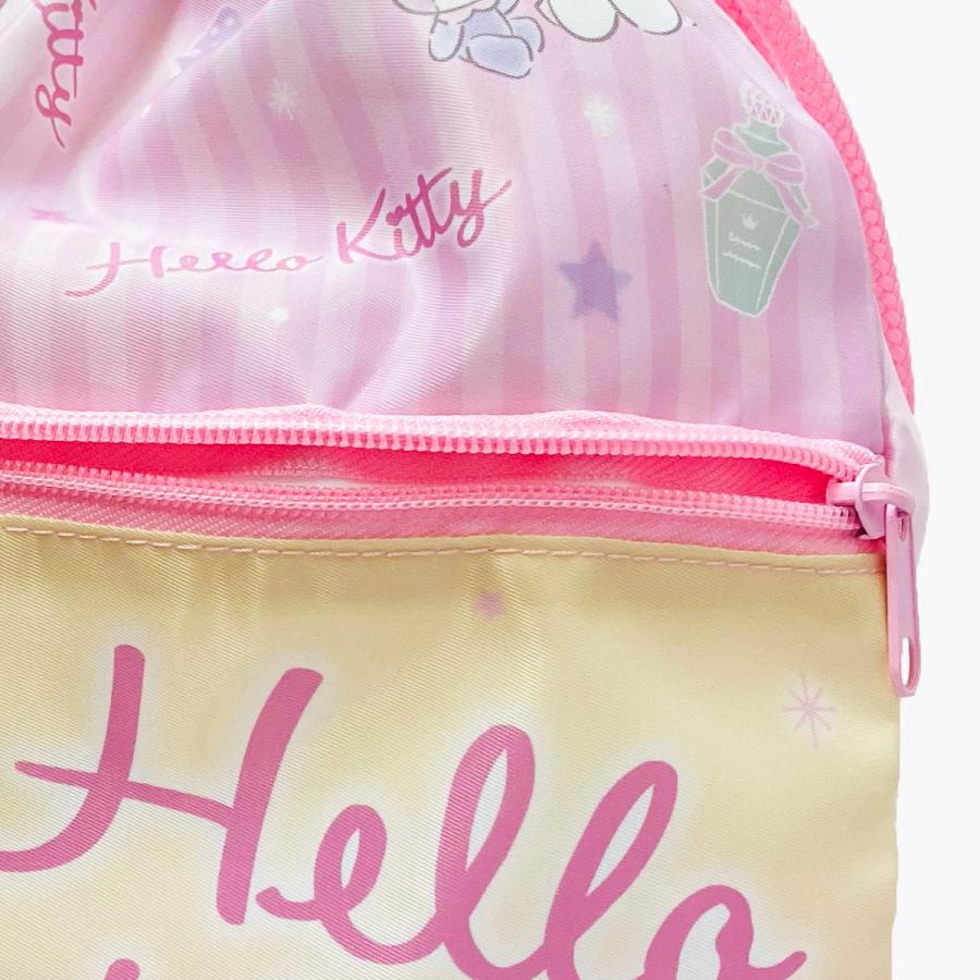 サンリオ ハローキティ 日焼けキティ ビニールバッグ ナップサック　巾着袋 サンリオ ハローキティ 日焼けキティ ビニールバッグ