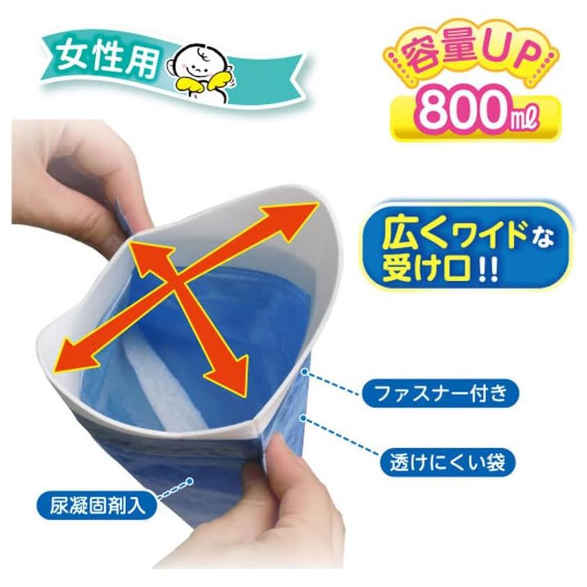 ケンユー 女性用携帯ミニトイレ プルプルレディII 2個入 災害予防 緊急