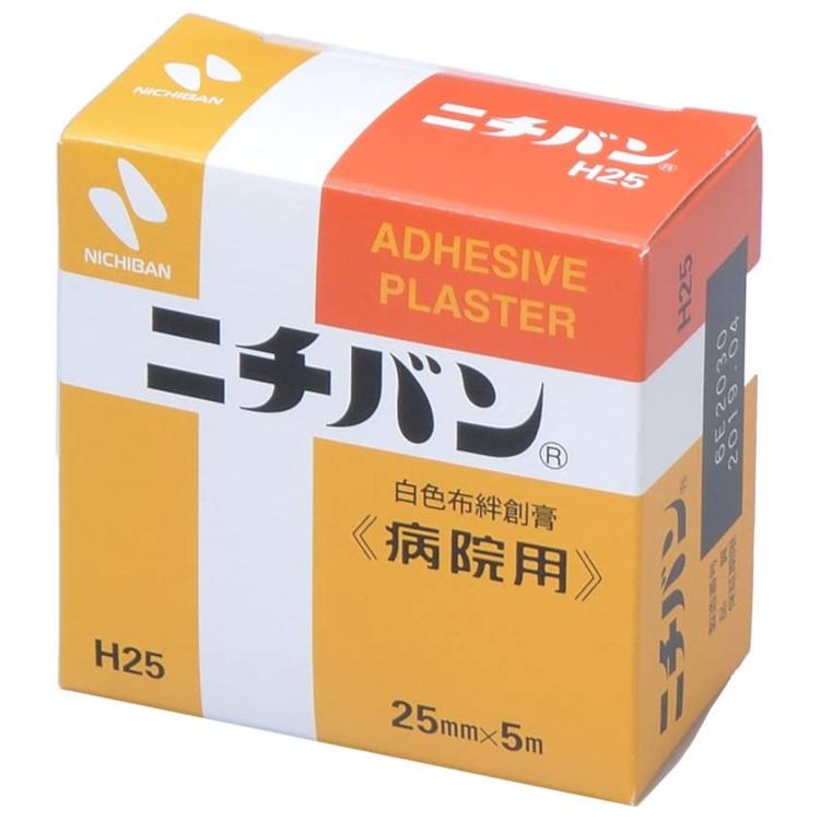 NICHIBAN（ニチバン） 病院用 布絆創膏 1巻入 (25mm×5m) H25 : A&A