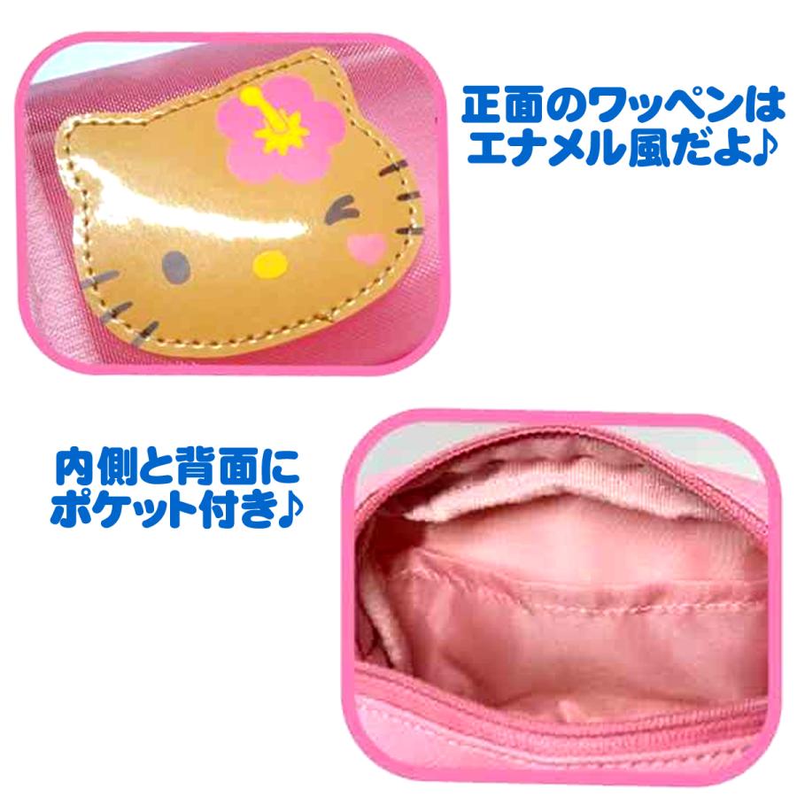 キティ　ミミィ　ファスナーマスコット　2点まとめ売り　日焼け　ビーチ　2001 Kcompany ハローキティ メッシュポケット付きマルチポーチ
