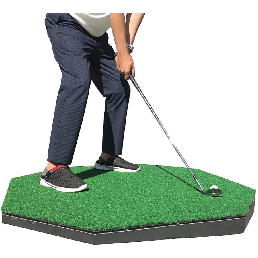 大型 斜面ショットマット 1.2×1.2m 練習用マット ゴルフマット ゴルフ 練習 ライ IN1331SOASTESPGOMGC