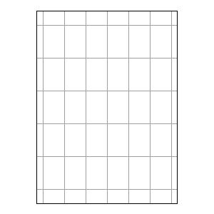 余白付き A4 厚紙 縦5面×横6面 30分割/マイクロミシン目 100枚