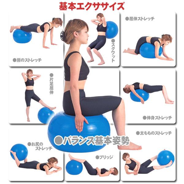 ヨガフィットネスボール（エアーポンプ付） |  | 02