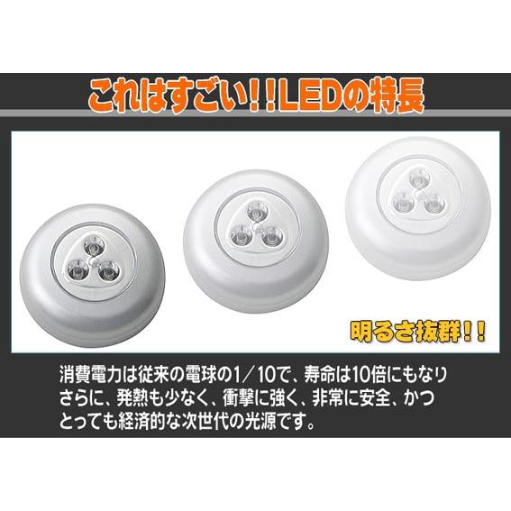 電源不要・長寿命のおしゃれなライト　【ワンタッチＬＥＤライト】 |  | 03