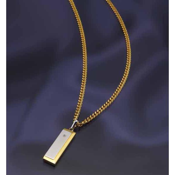 【医療機器】天然ダイヤ付　磁気ネックレス（ペンダントタイプ）　