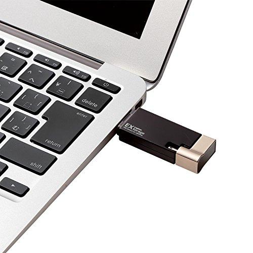 ロジテック ライトニング USBメモリ 32GB microB/タイプC変換アダプタ付 かんたんバックアップ LMF-LGU3A032GBK｜aalso｜08