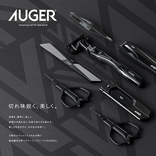 AUGER 5枚刃 カミソリ コンボパック ホルダー+替刃 6個付 貝印Kai Corporation AUGER オーガー 髭剃り 替刃交換式｜aalso｜08