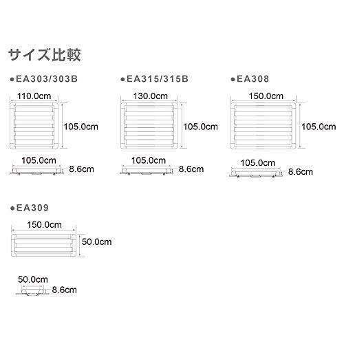 アウトレット買取 Terzo テルッツォ by PIAA ルーフラック 1個入 長さ:110cm x 幅:105cm レギュラー シルバー EA303