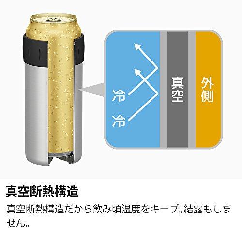 サーモス 保冷缶ホルダー 500ml缶用 シルバー JCB-500 SL｜aalso｜04