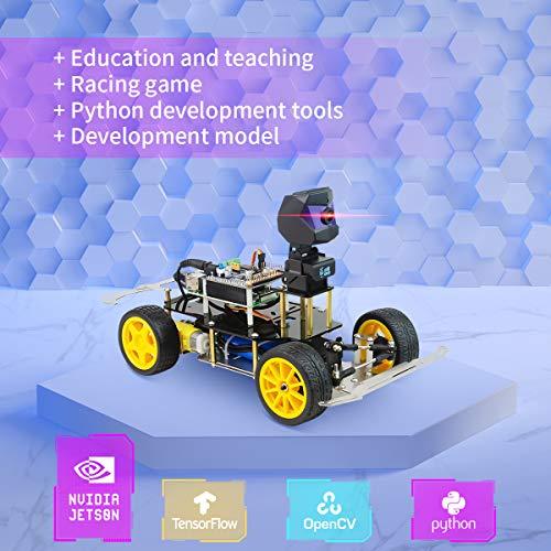XiaoR Geek Donkey Car スターターキットAIロボットオープンソースDIY自動運転プラットフォームロボット車用 Raspber Without raspberry pi 3b+
