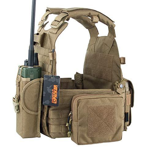 EXCELLENT ELITE SPANKER キャリアプレート マルチカム ナイロン製 JPC ベスト サバゲー タクティカルベスト マルチカ x1 タクティカルベスト ライトブラウン COB