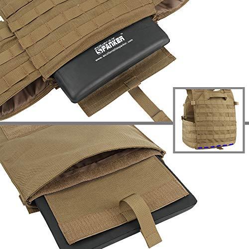 EXCELLENT ELITE SPANKER キャリアプレート マルチカム ナイロン製 JPC ベスト サバゲー タクティカルベスト マルチカ x1 タクティカルベスト ライトブラウン COB