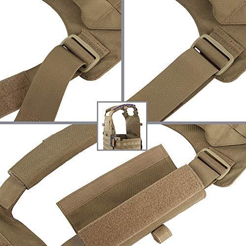 EXCELLENT ELITE SPANKER キャリアプレート マルチカム ナイロン製 JPC ベスト サバゲー タクティカルベスト マルチカ x1 タクティカルベスト ライトブラウン COB