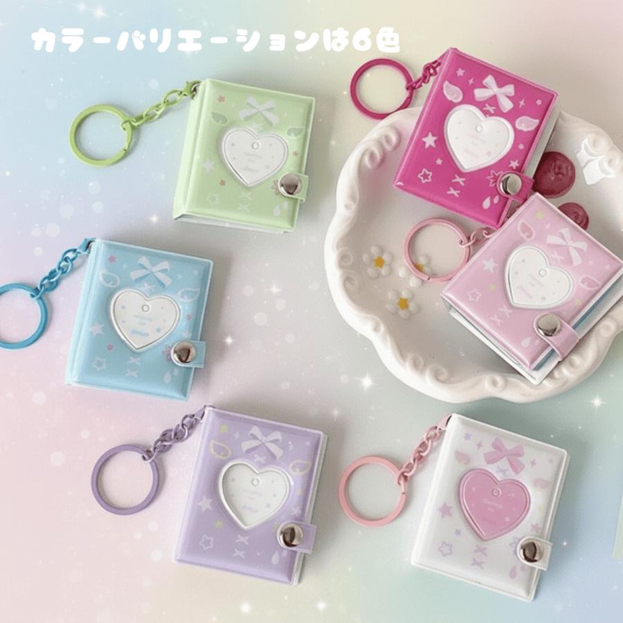シール帳にも 2インチ ミニフォトアルバム トレカ チェキ キーホルダー