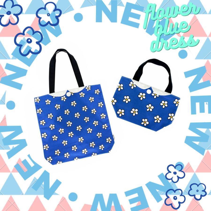 Miffy（ミッフィー） トートバッグ 青花ドレス flower blue お誕生日