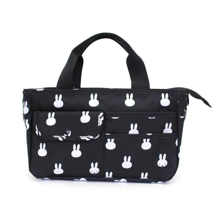②ゆきそら サイドポケット付きトートバッグ ミニミニポーチ Miffy（ミッフィー） バッグインバッグ 13ポケット 2WAY ミニトート