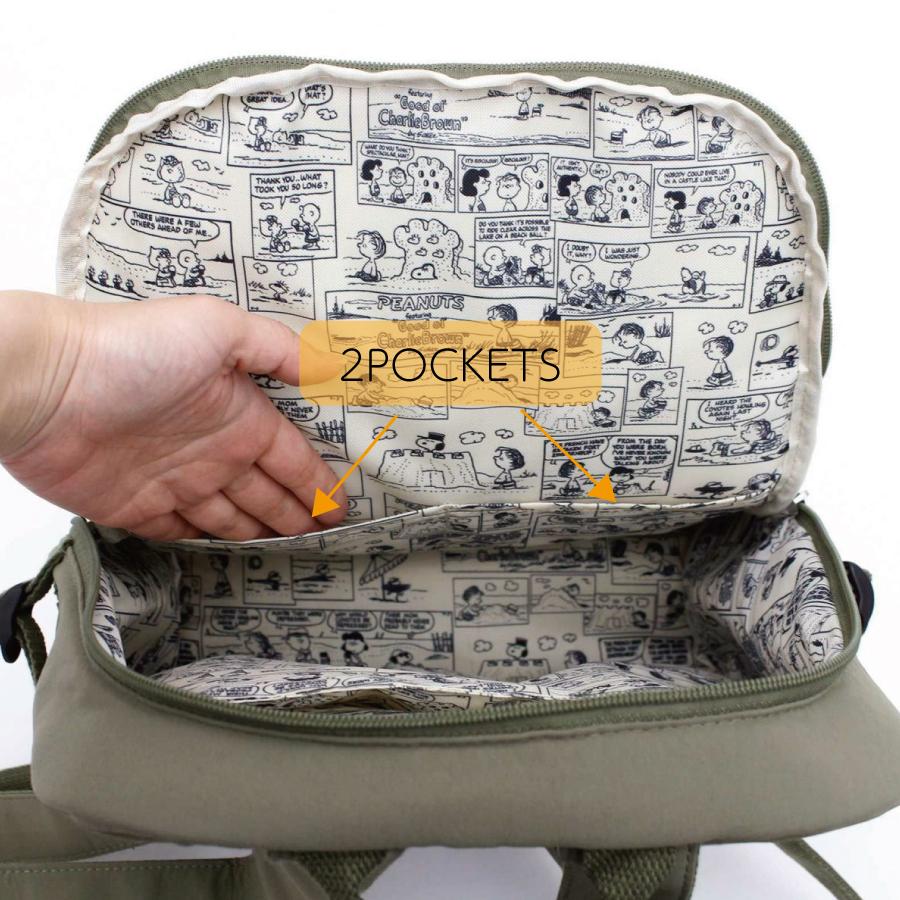 SNOOPY（スヌーピー） 24SS新商品 リュックサック A4 サイドポケット