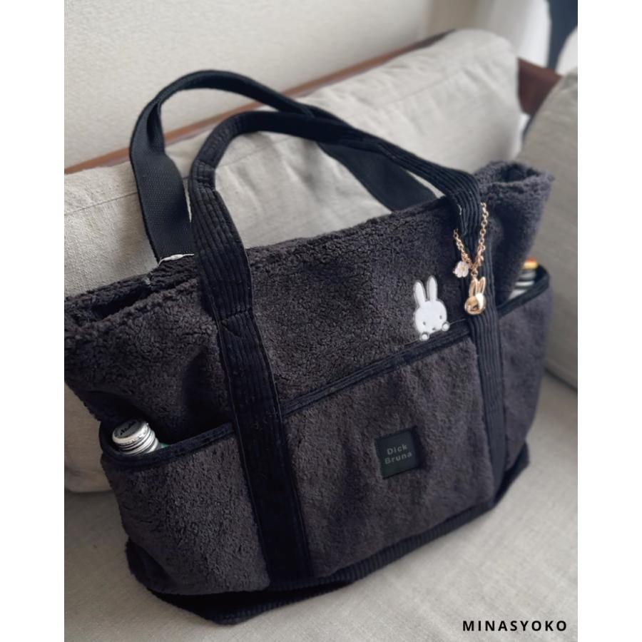 サイドポケット付きトートバッグ トランク風ポーチ LR⭐︎ サイド