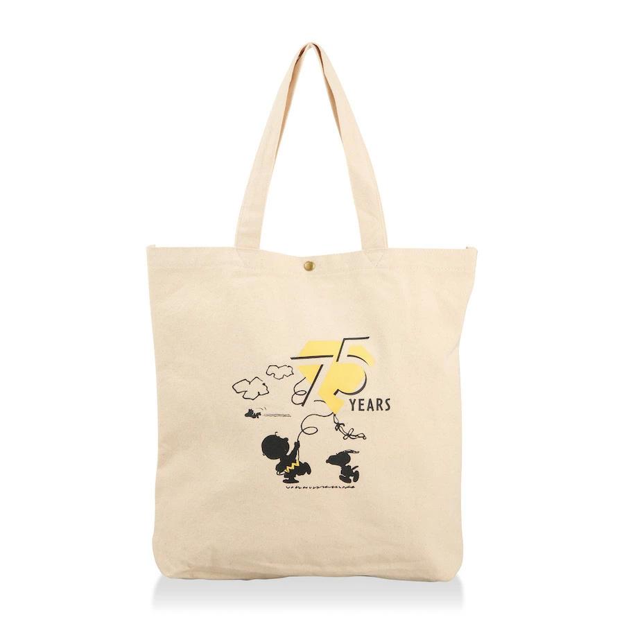 SNOOPY（スヌーピー） キャンバス トートバッグ PEANUTS75周年 帆布