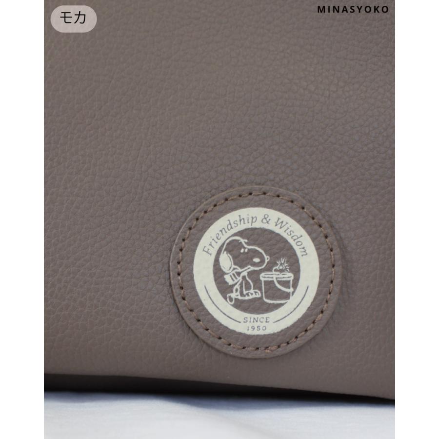 SNOOPY（スヌーピー） フラップ ショルダーバッグ 合皮 革 レディース