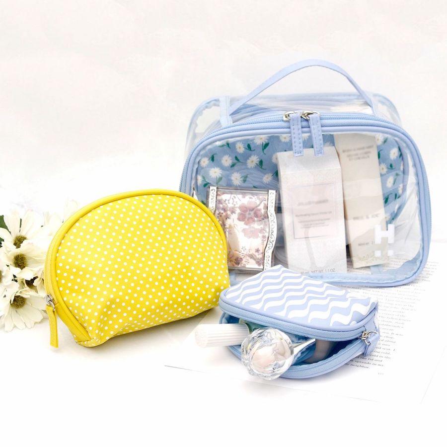 Siffler（シフレ） トラベルポーチ 4点セット クリアポーチ ラウンド型