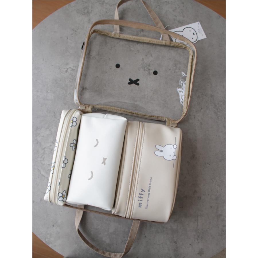Miffy（ミッフィー） トラベルポーチ 4 点セット クリアポーチ トート
