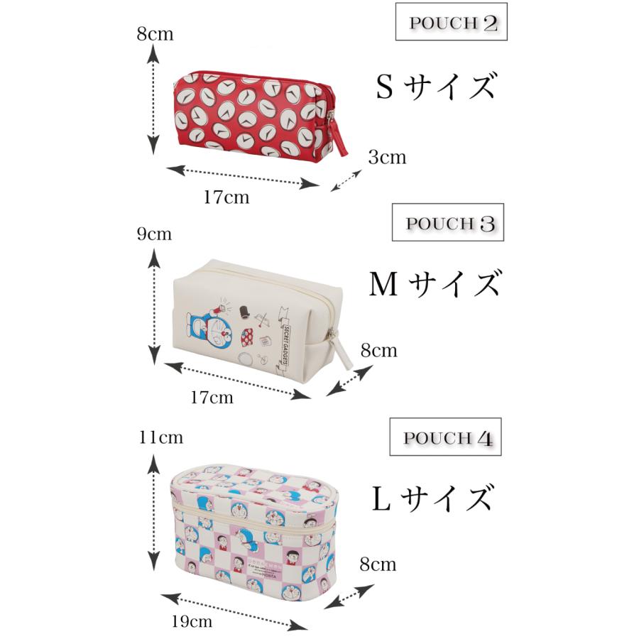 Siffler（シフレ） ドラえもん トラベルポーチ 4点セット クリアポーチ