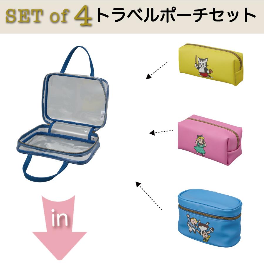 Siffler（シフレ） オサムグッズ トラベルポーチ 4点セット クリア