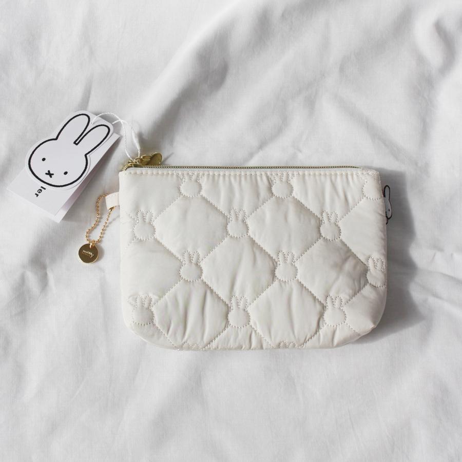 ノベルティ　ミニポーチ　ケース　ホワイト　キルティング 即納】キルティングポーチ2wayバッグ | Timmy Memory