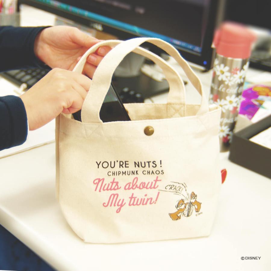 Siffler ミニトートバッグ 帆布 チップ＆デール アースラー ハートの  