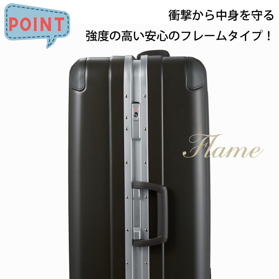 GREEN WORKS 衝撃に強い フレーム スーツケース Mサイズ 63L 3〜5泊
