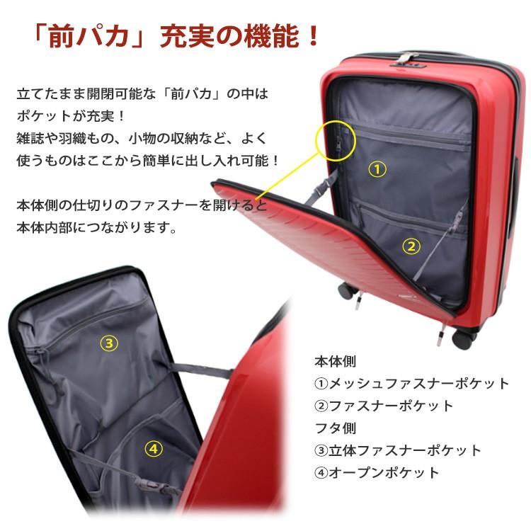ユーラシア スーツケース ≪GRE2175≫ 61cm GREENWORKS フロント