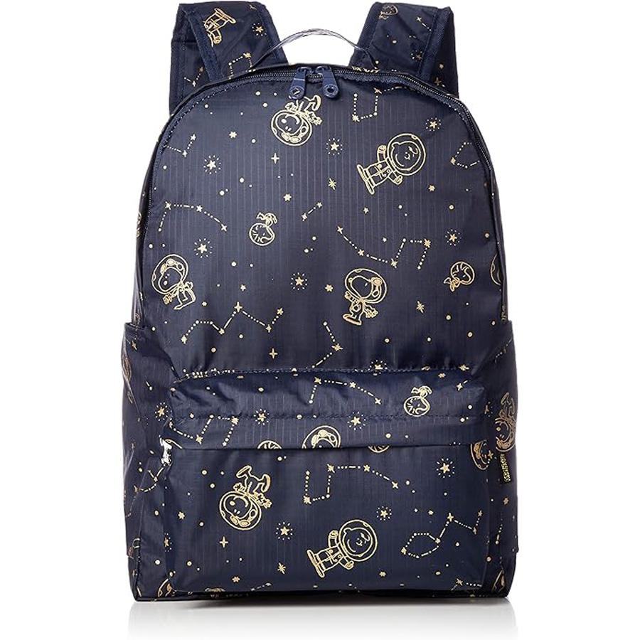 SNOOPY 折りたたみリュック型キャリーバッグ ネイビー SNOOPY（スヌーピー） 折りたたみ リュック キャリーオンバッグ