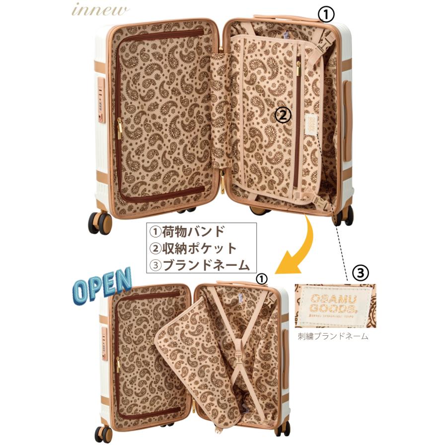 ハピタス オサムグッズ トランク風 スーツケース M 3〜5泊 ハピタス オサムグッズ トランク風 スーツケース M 3〜5泊